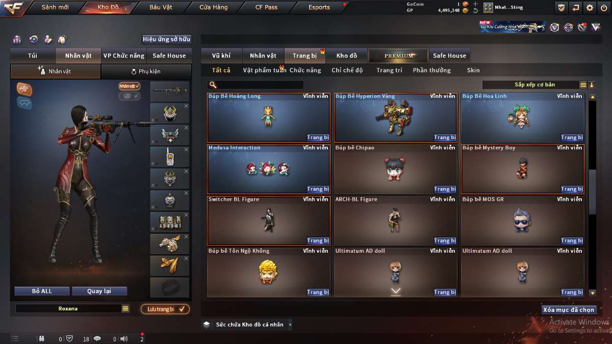 shop acc cf uy tin gia re